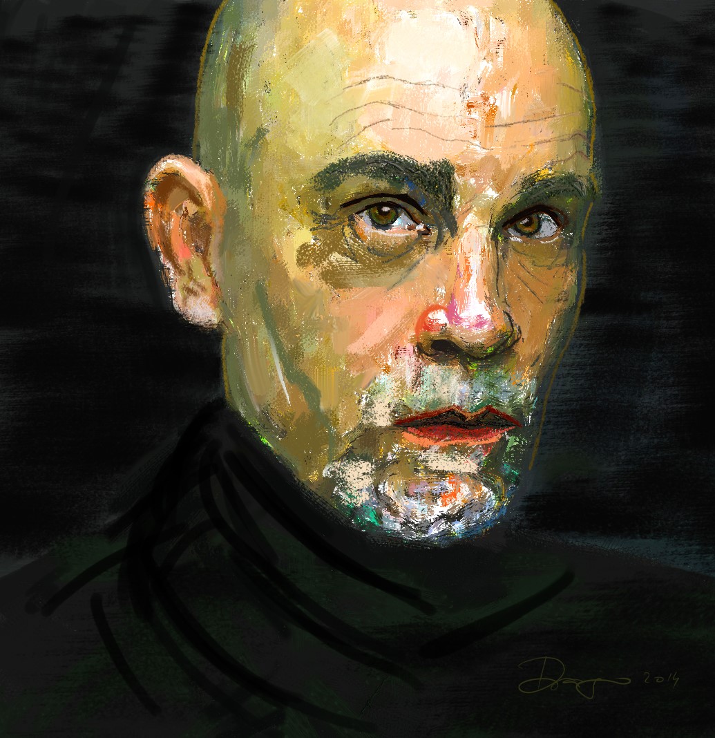 John Malkovich in pastel
